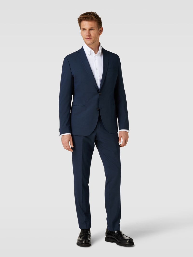 Slim Fit Premium Shirt mit Button-Down-Kragen in weiß