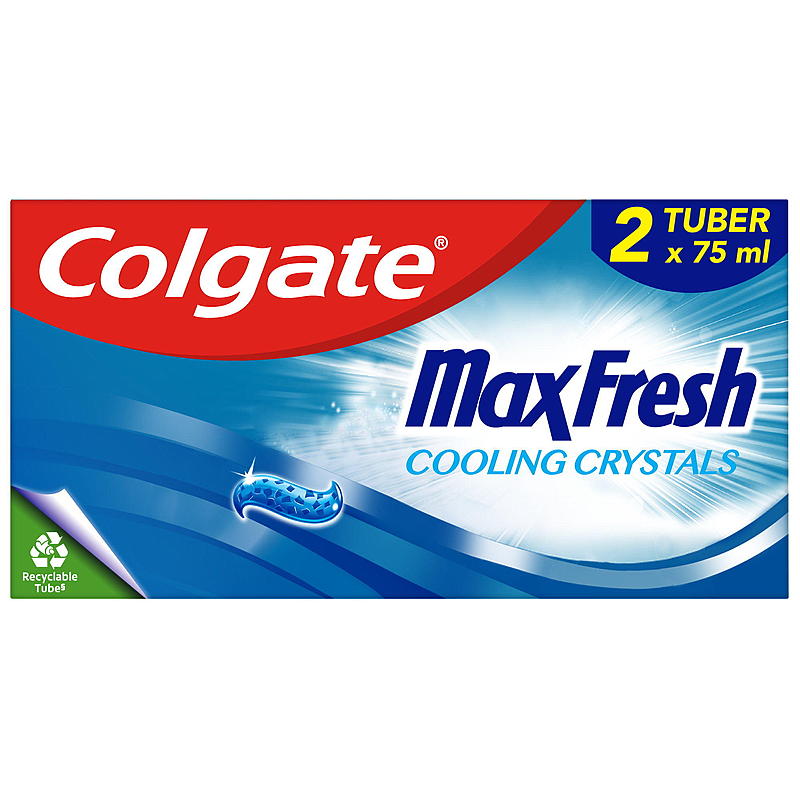 Colgate Tannkrem 2-pk Max fresh Colgate