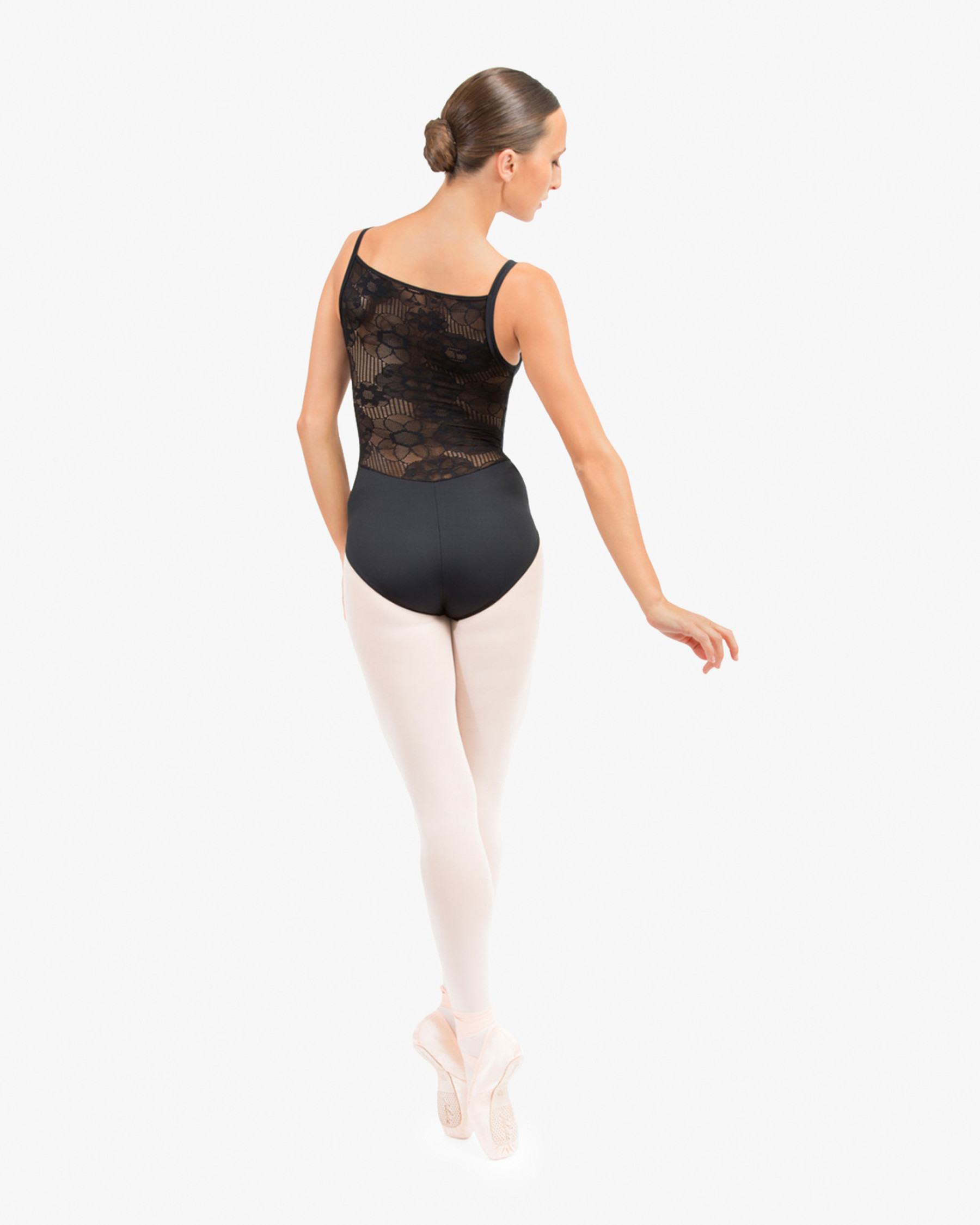 Leotard with rosette lace in the back