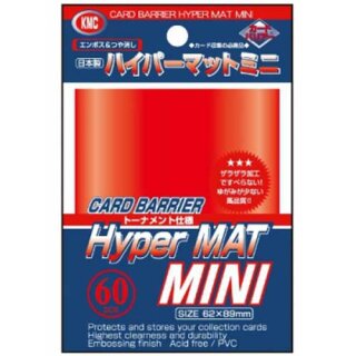 Schutzhüllen KMC Small Sleeves Hyper Mat Red 62x89mm (60)