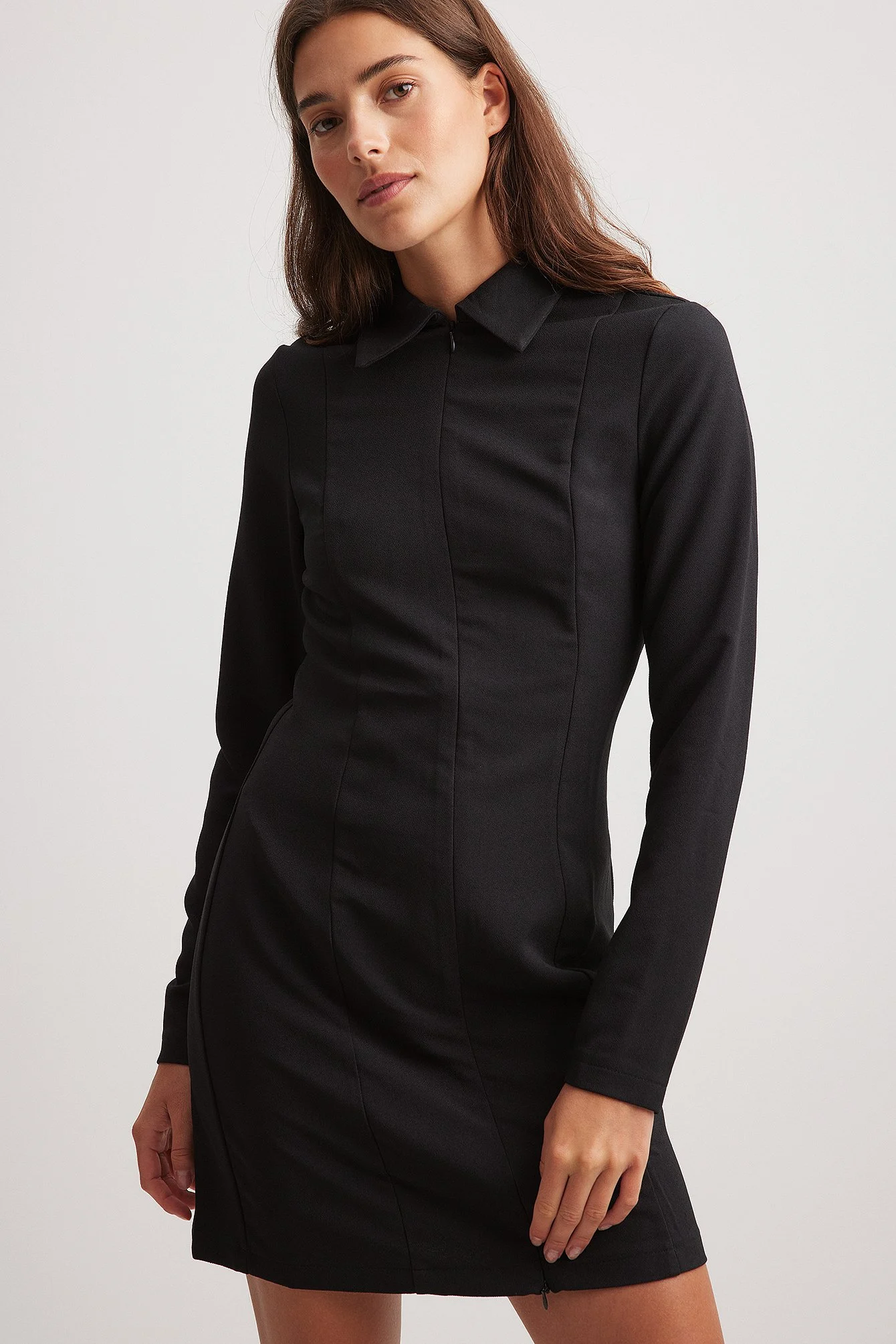 Minikleid mit Reißverschluss