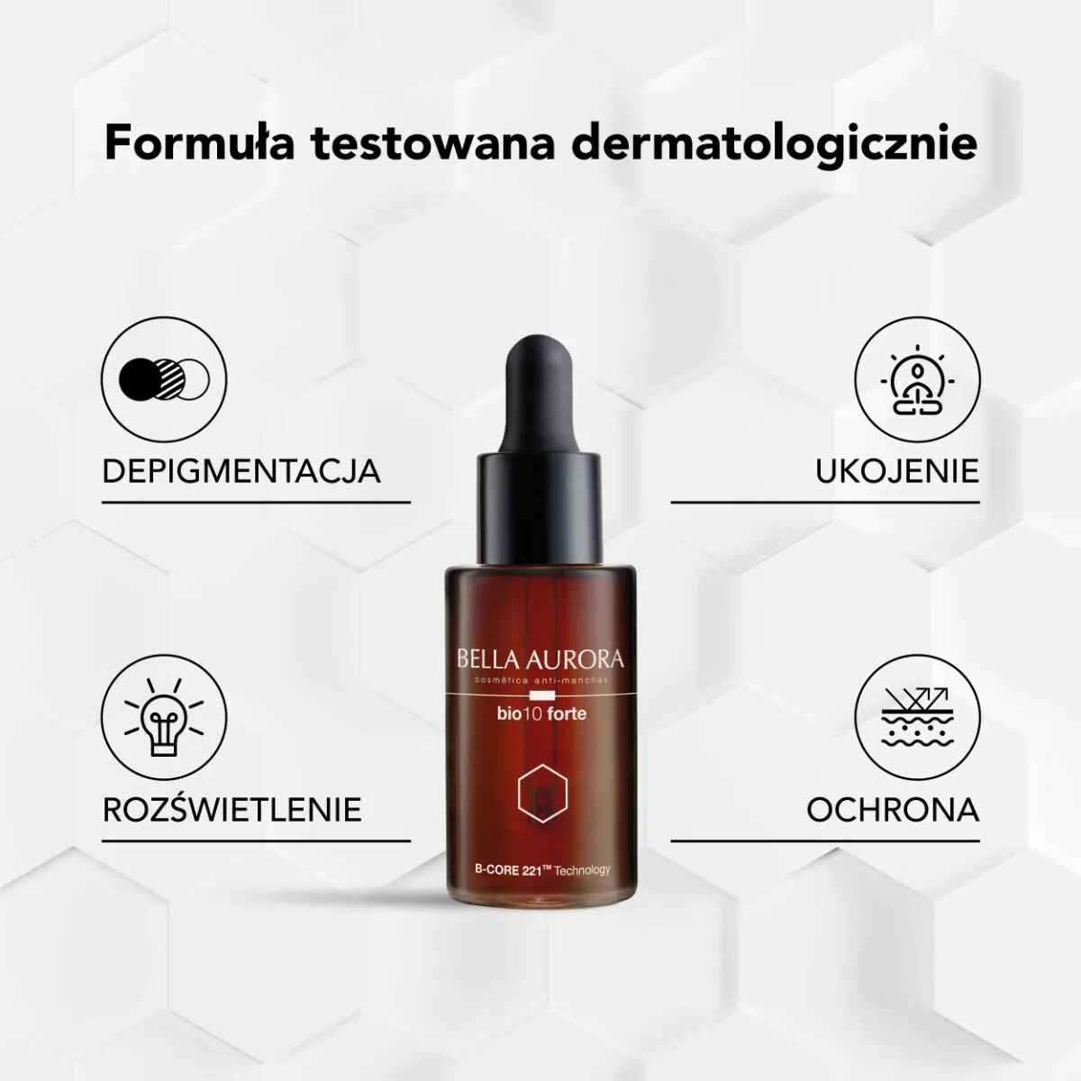 Bella Aurora Bio10 Forte intensyvios depigmentacijos lašelinė priemonė