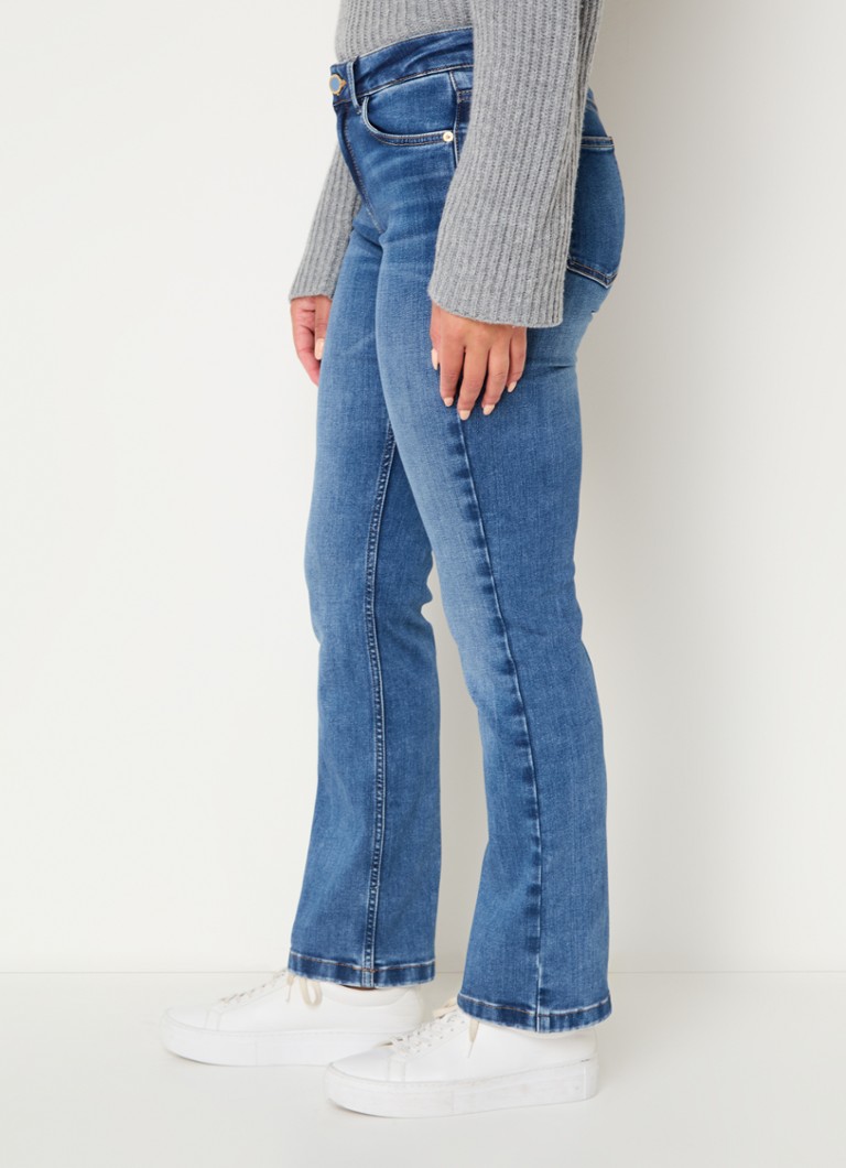 Mos Mosh MM Ashley Imera džinsi ar augstu jostasvietu un pieguļošām sānu kabatām