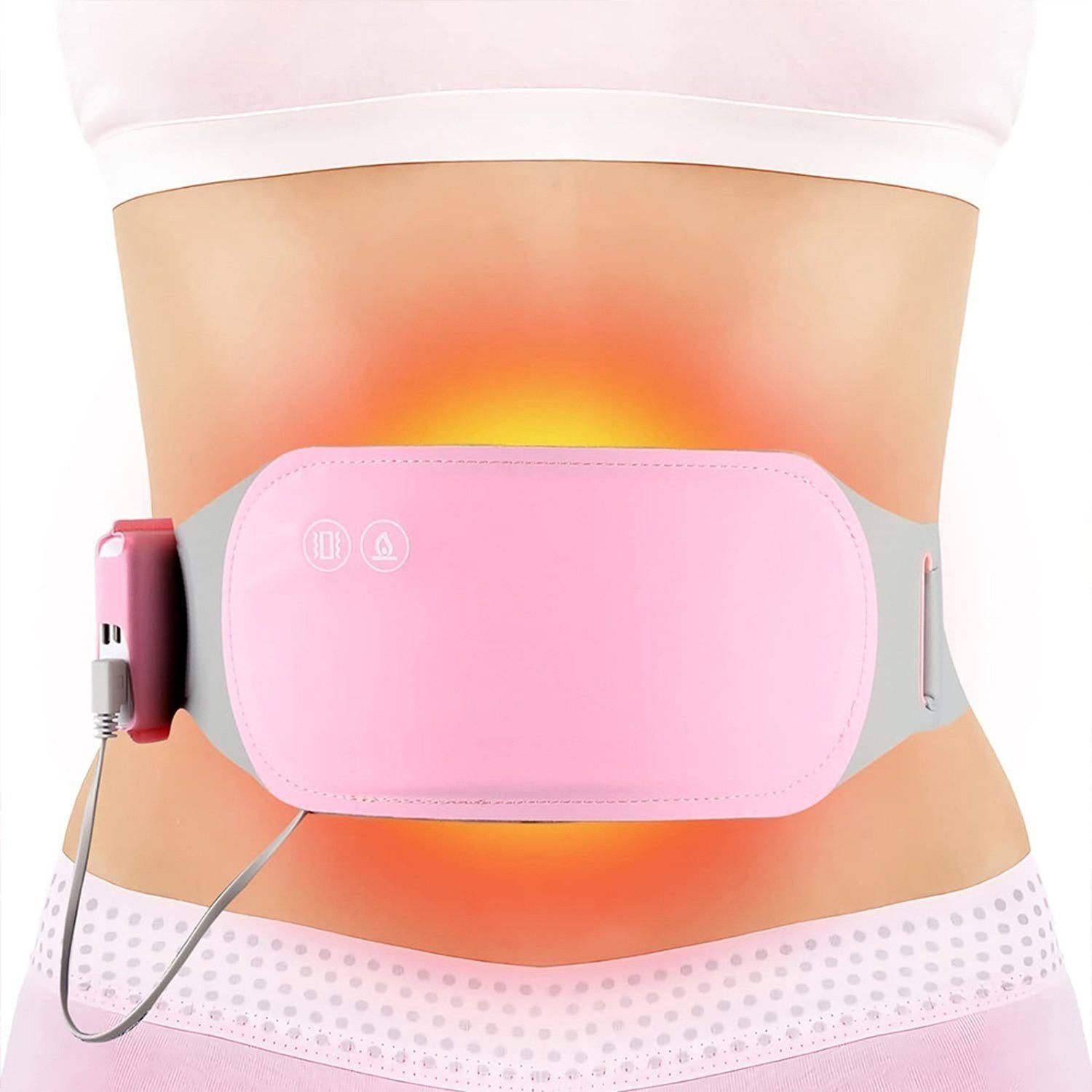 DOPWii Heizkissen Menstruations Heizkissen,Wärmegürtel mit 3 Temperaturstufen,USB