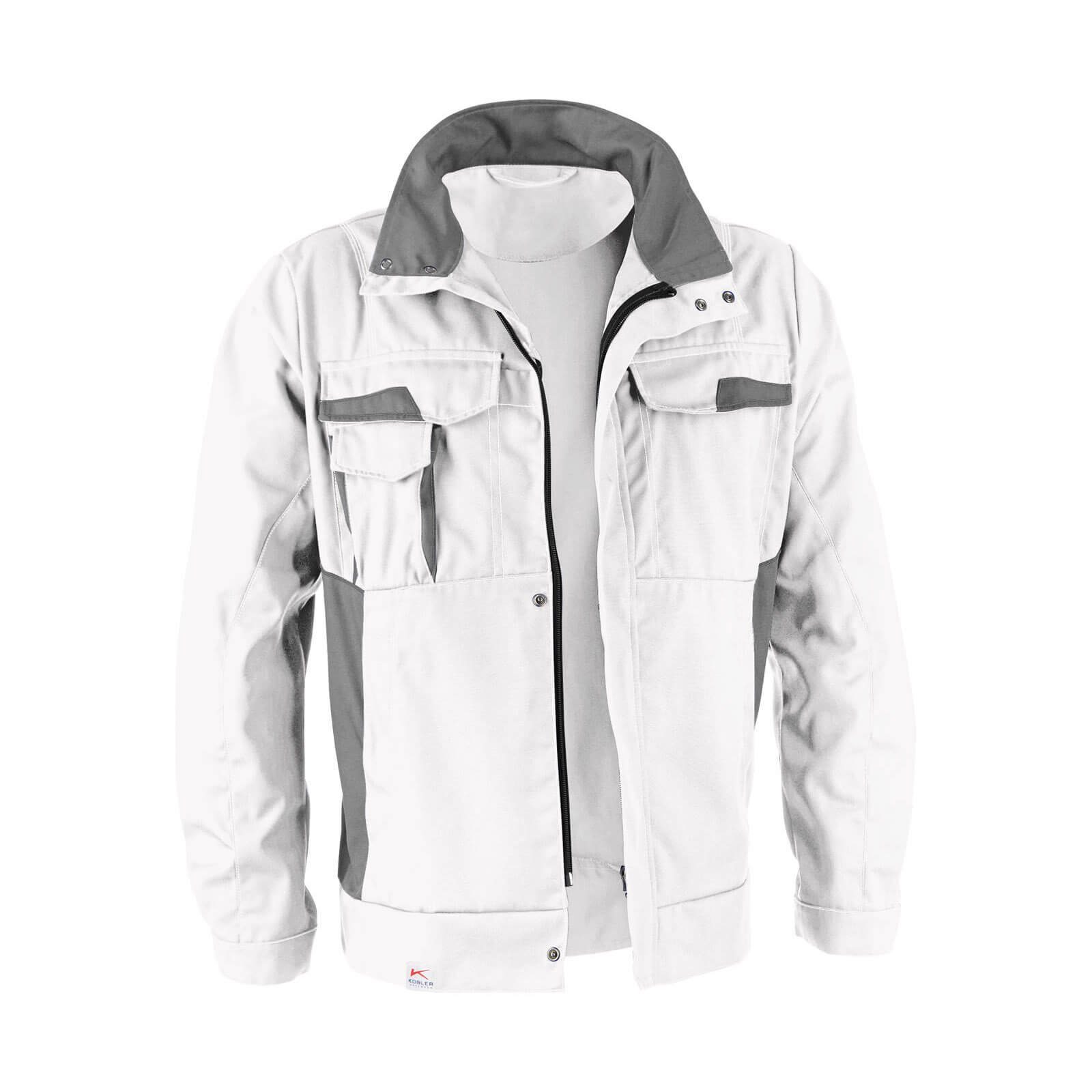 Kübler Arbeitsjacke Kübler Vita mix Jacke weiß/mittelgrau