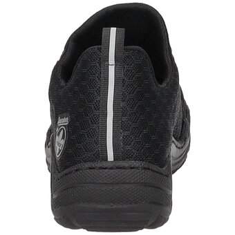 Rieker Slip On Sneaker in schwarz