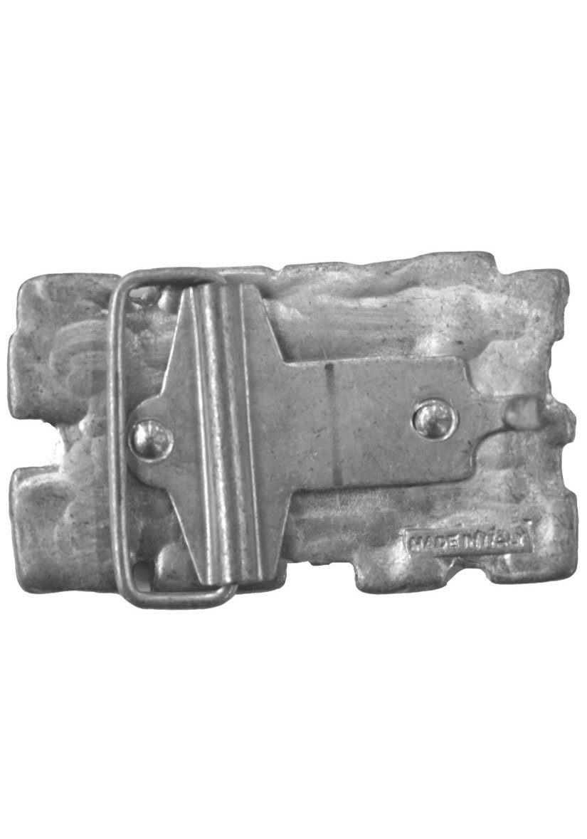 RETTUNGSRING by showroom 019° Gürtelschnalle Wechselschnalle Steinmuster Silber