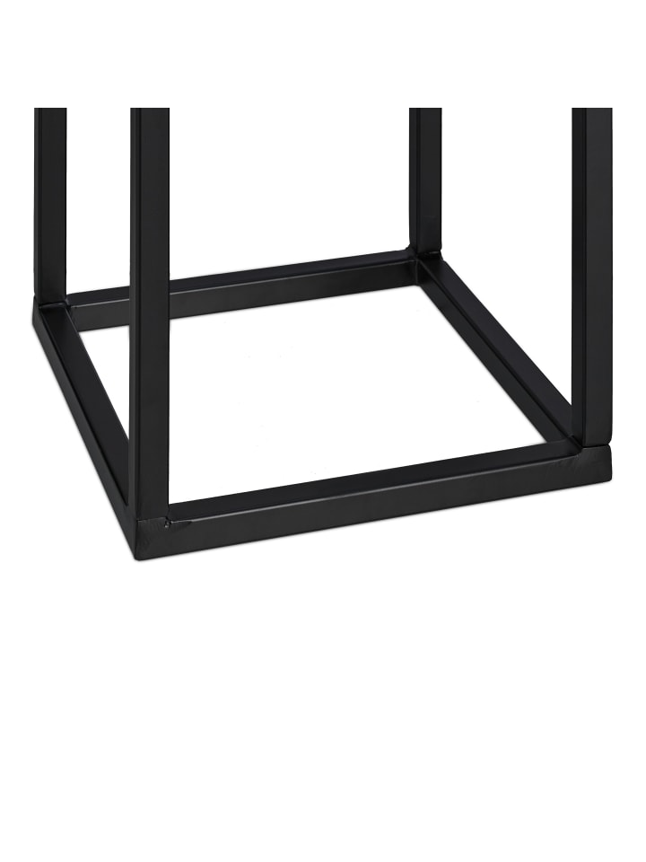 relaxdays Kaminholzregal in Schwarz - (B)30 x (H)60 x (T)30 cm günstig kaufen onesize
