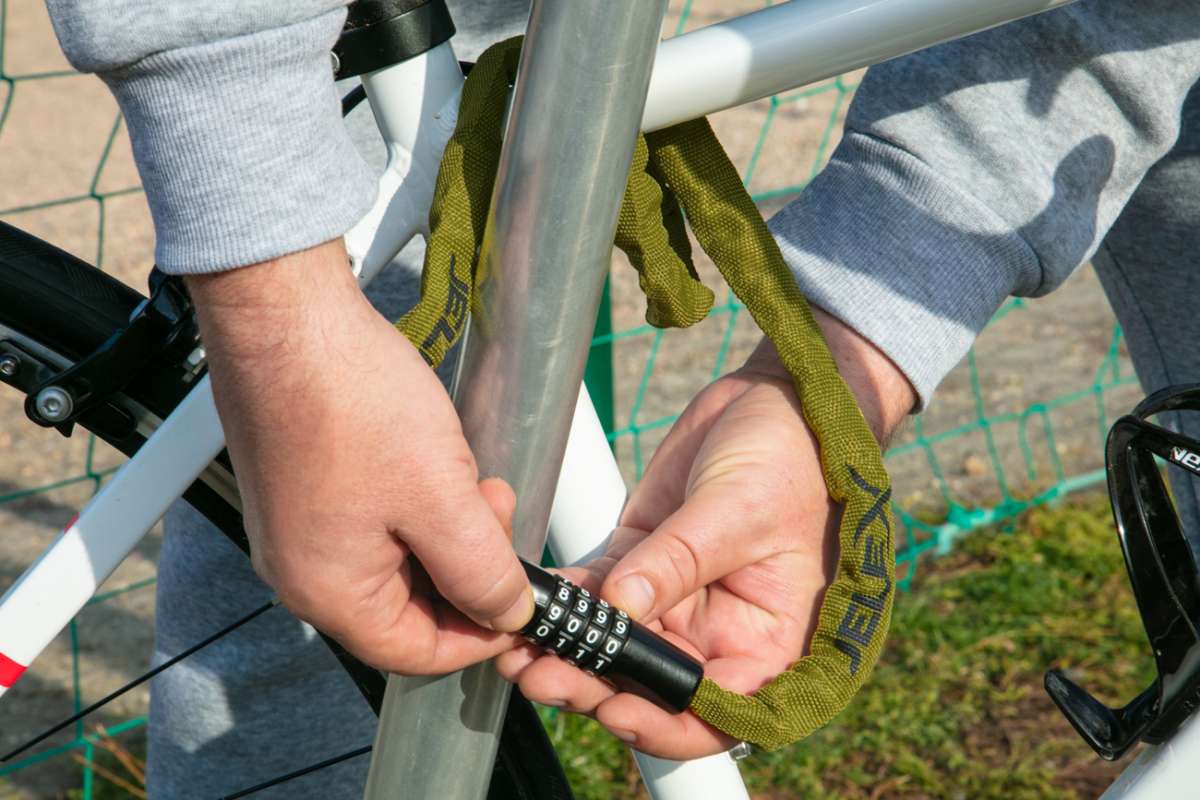 JELEX Dr.Security Fahrradschloss armygrün