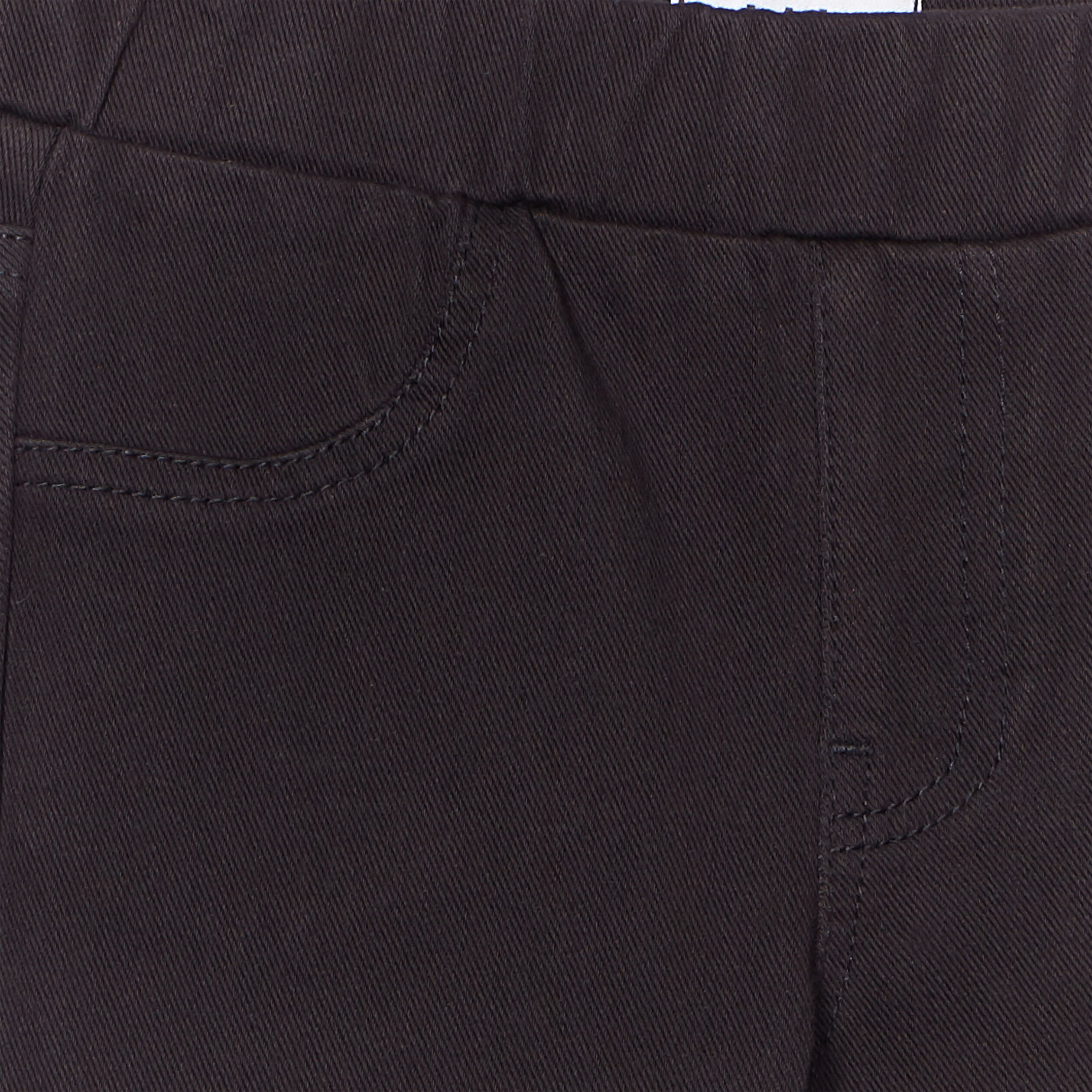 Pantalon tregging taille élastiquée noir fille | La Halle