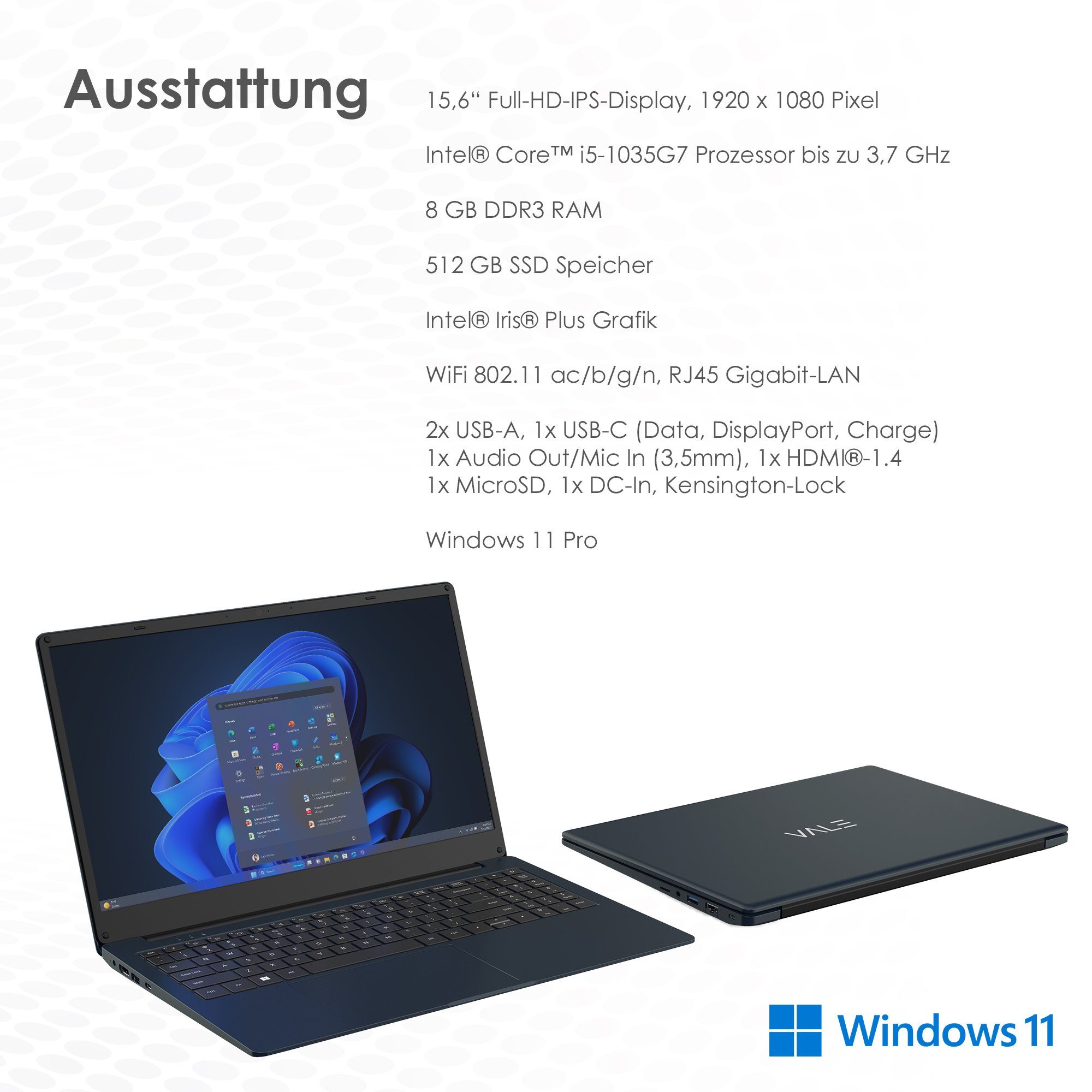 VALE V15E-I5-8512D Notebook, 15,6