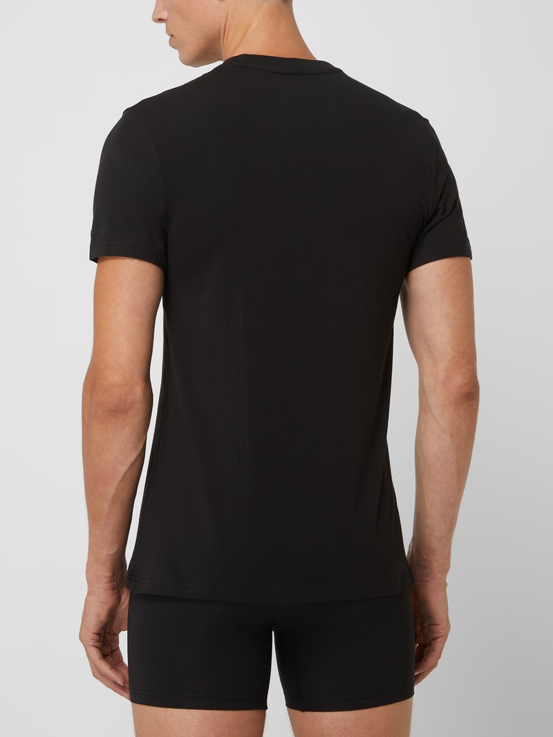 T-Shirt mit Logo im 2er-Pack in weiß