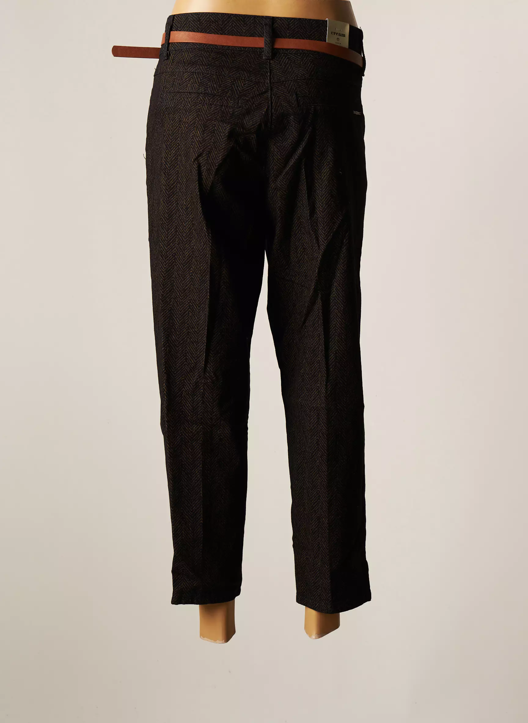 Cream Pantalons Chino Femme couleur noir