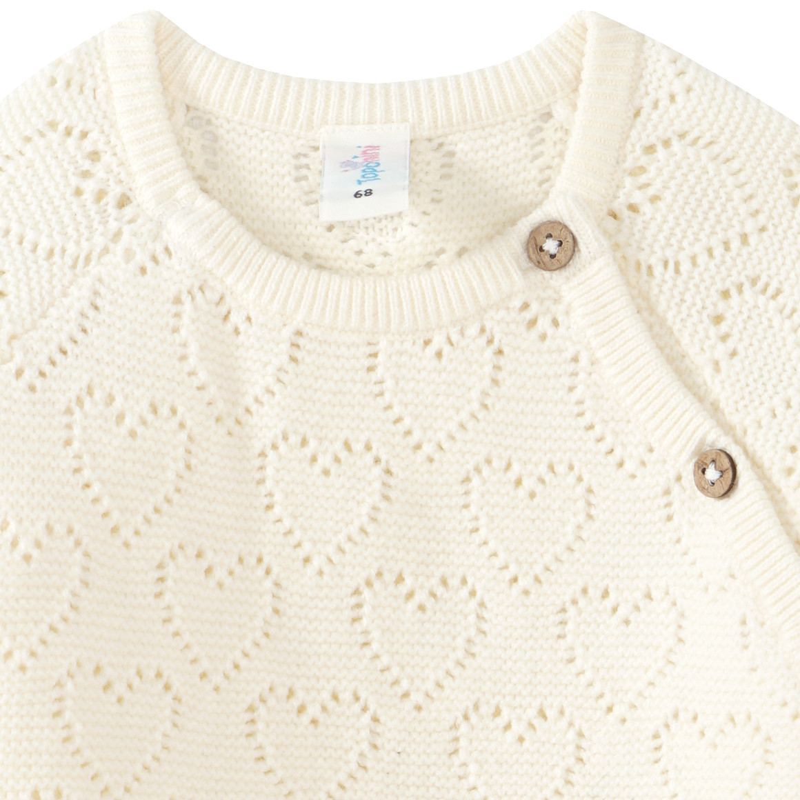 Newborn Strickpullover mit Ajour-Muster
