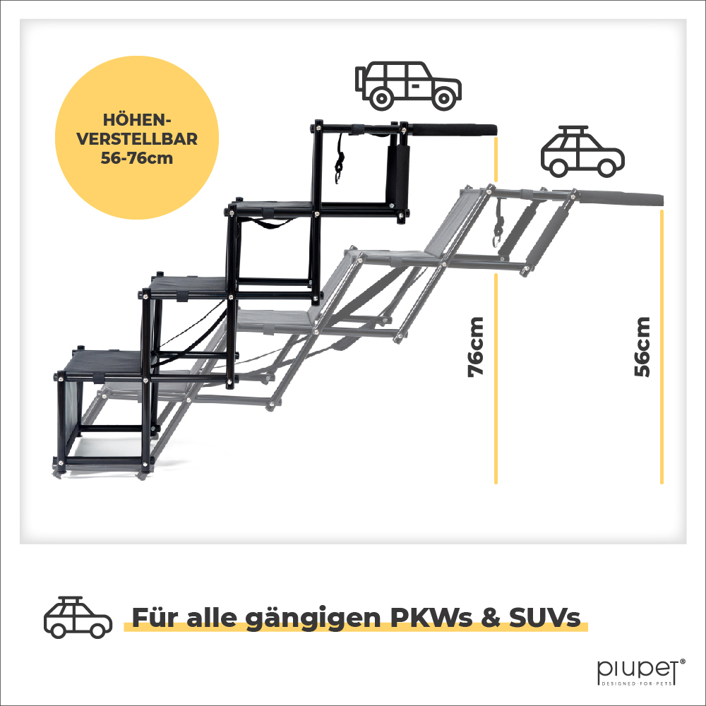 PIUPET Autozubehör PIUPET Hundetreppe