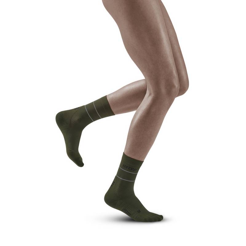 CEP Reflective Mid Cut Socken Damen