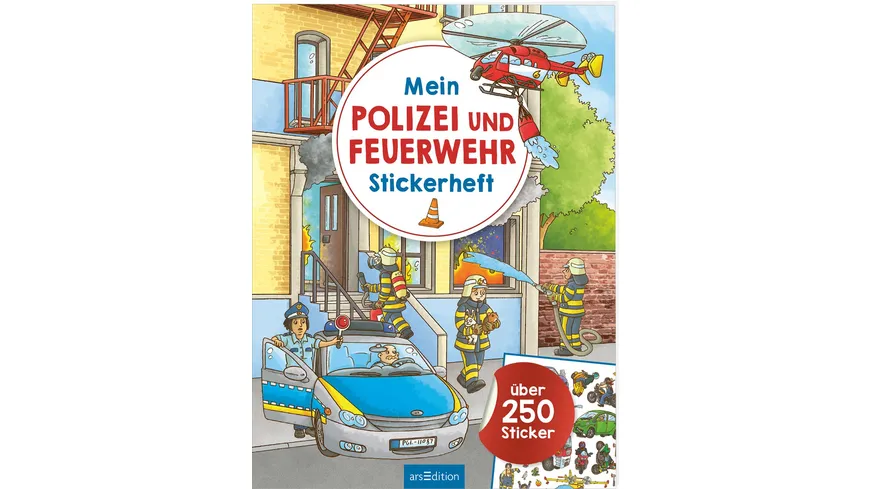 Mein Polizei- und Feuerwehr-Stickerheft - Über 250 Sticker