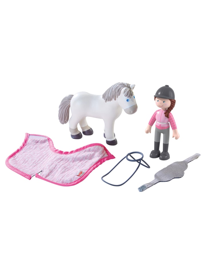 Haba Minipuppe Little Friends – Reiterin Sanya und Pferd Saphira in mehrfarbig günstig kaufen onesize