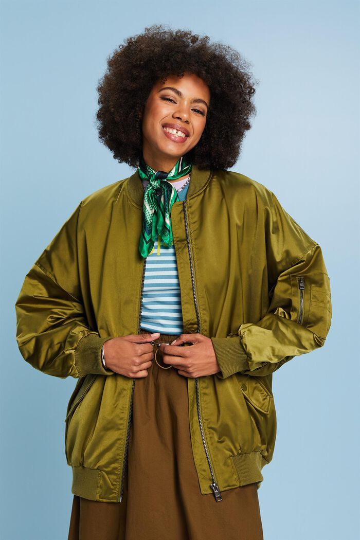 Bomberjacke aus Satin