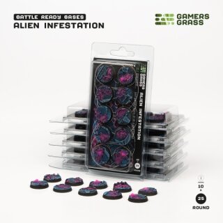 Battle Ready Bases - Alien Infestation Round 25mm (10)