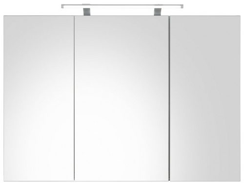 Schildmeyer Spiegelschrank Dorina Breite 100 cm, 3-türig, LED-Beleuchtung, Schalter-/Steckdosenbox