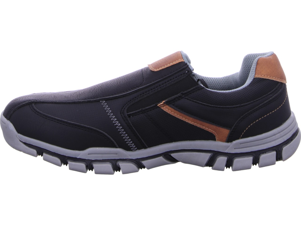 DIVERSE Komfort Slipper schwarz