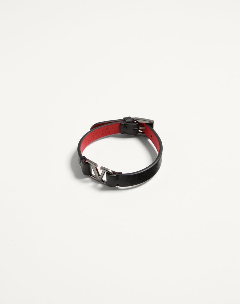 VLogo kenmerkende leren armband