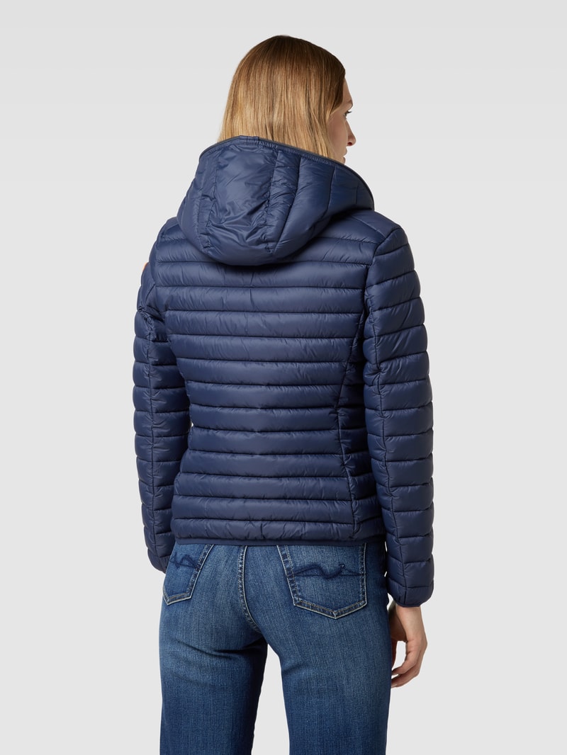Steppjacke mit Label-Patch Modell 'DAISY' in dunkelblau