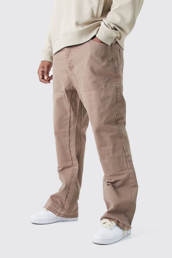 Plus Slim-Fit Schlagjeans