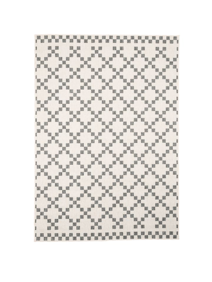 Pergamon In- und Outdoor Teppich Newport Modern Karo in Silber günstig kaufen