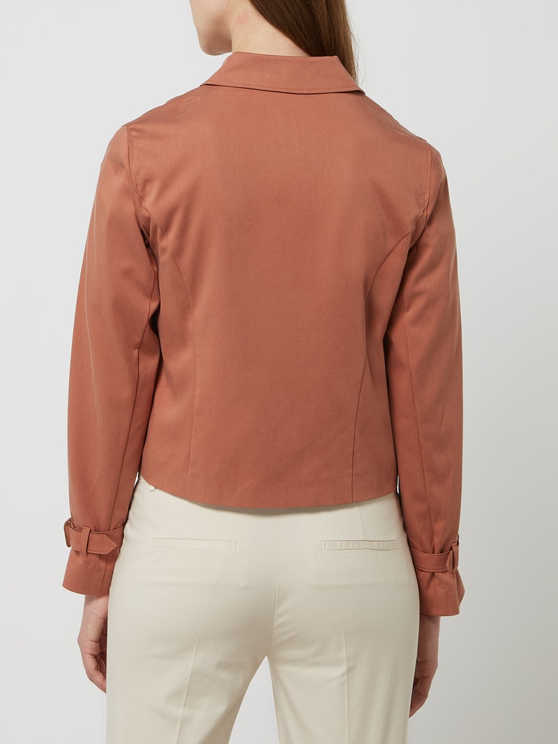 Blazer aus Lyocellmischung in rostrot