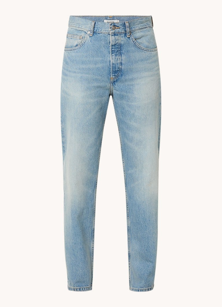 Jeans Sandro a gamba dritta, lavaggio chiaro