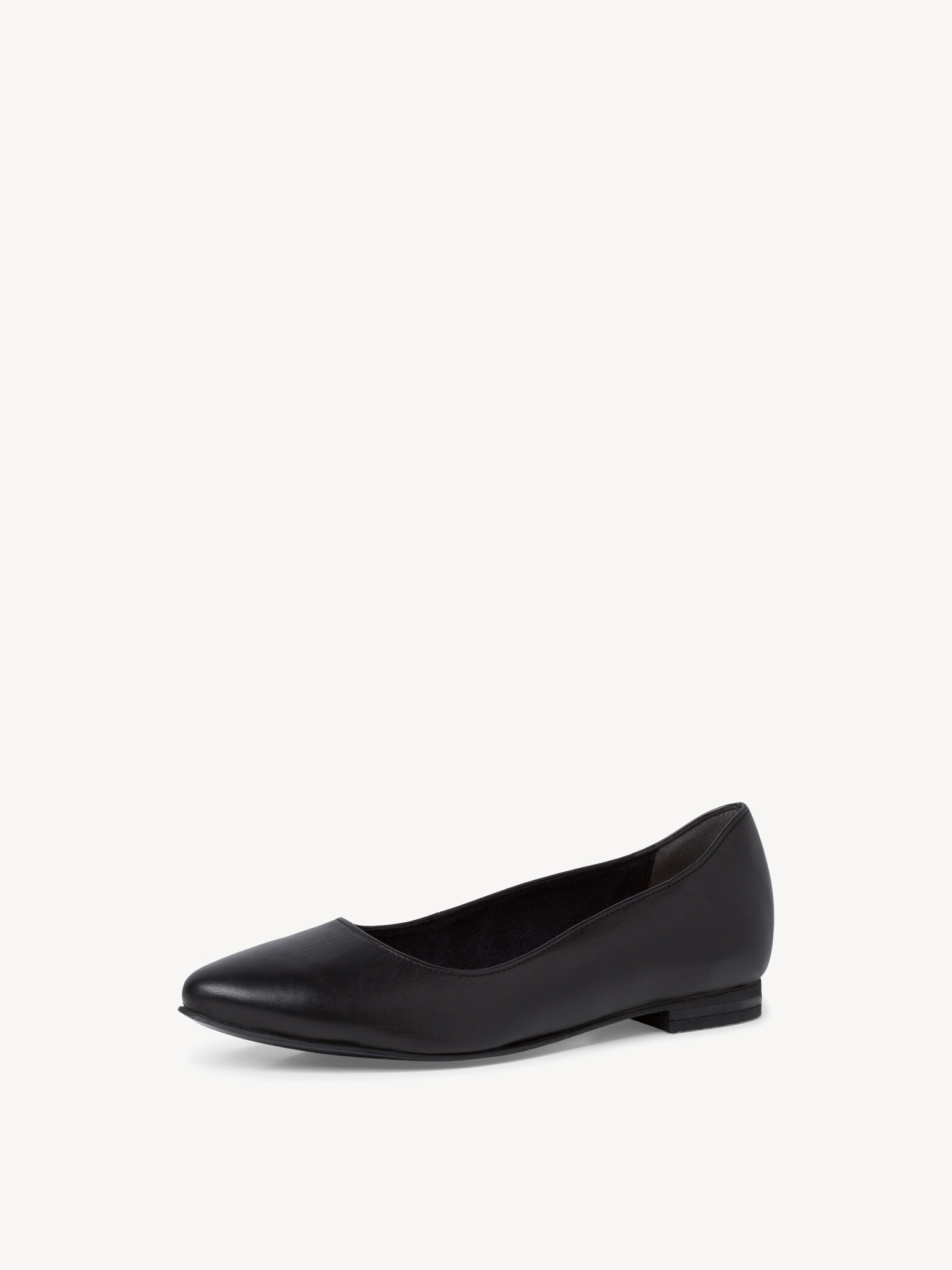 Ballerine en cuir - noir