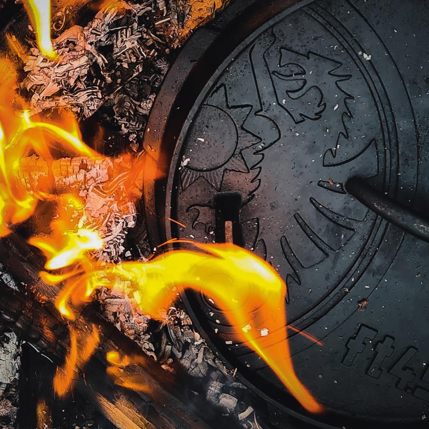 Dutch Oven Feuertopf ohne Standfüße