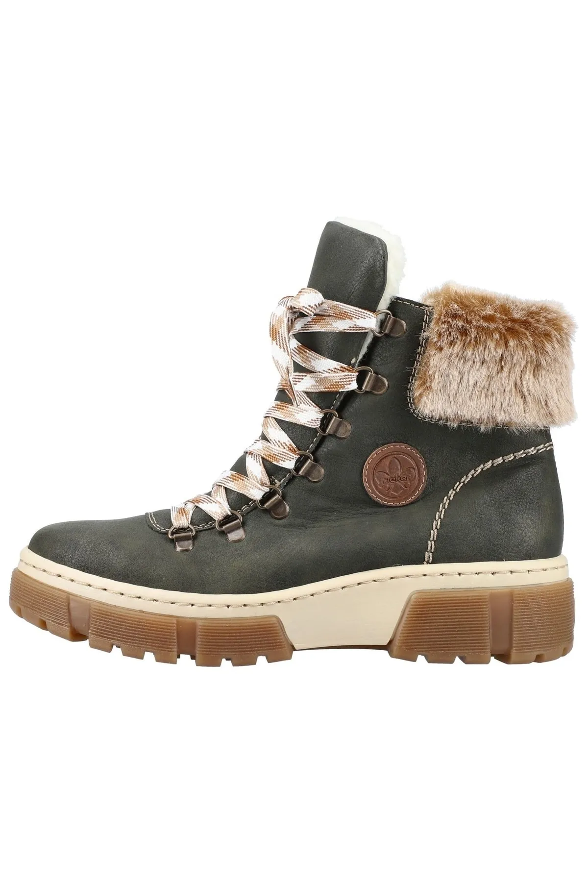 Rieker  Stiefelette - Grün - Flacher Absatz