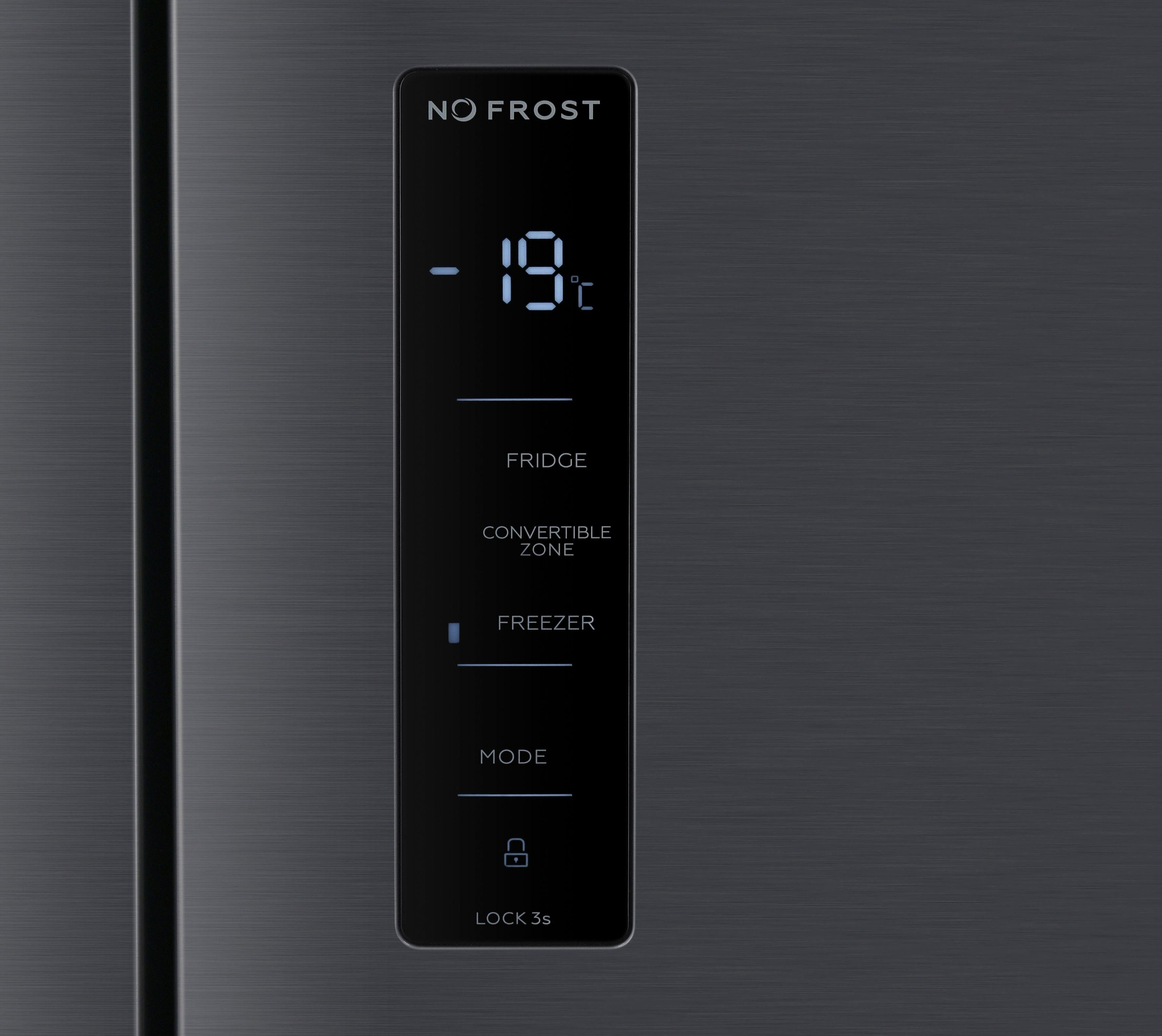 Hanseatic Multi Door HCDA19090DI, 190,0 cm hoch, 90,9 cm breit, NoFrost, Multizone, Display, Türalarm