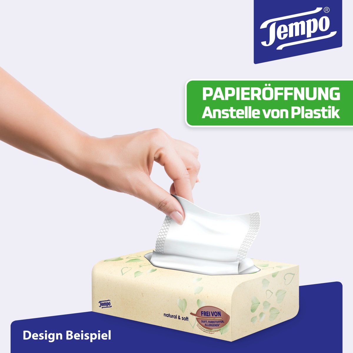 Taschentücher Box natural & soft, 90 St
