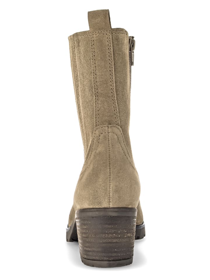 Gabor Leder-Stiefeletten in Beige günstig kaufen