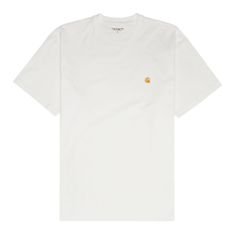 Carhartt WIP Chase T-Shirt white/gold
