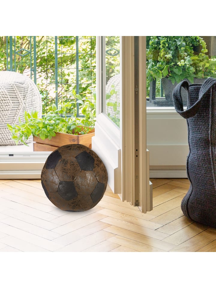 relaxdays Türstopper Fußball in Braun günstig kaufen onesize