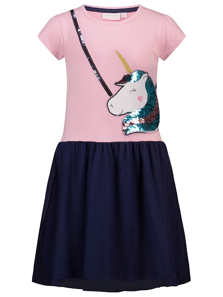 Topo Kleid in Rosa/ Schwarz günstig kaufen