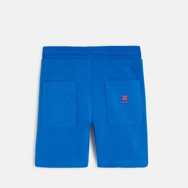 Bermuda bébé garçon bleu en coton recyclé Catimini