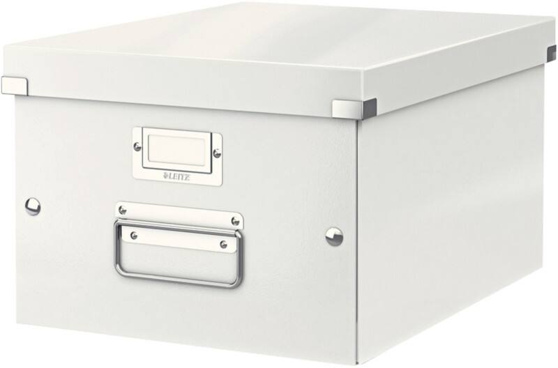 Leitz Click & Store WOW Aufbewahrungsbox DIN A4 Weiß Laminierte Hartpappe 28,1 x 37 x 20 cm