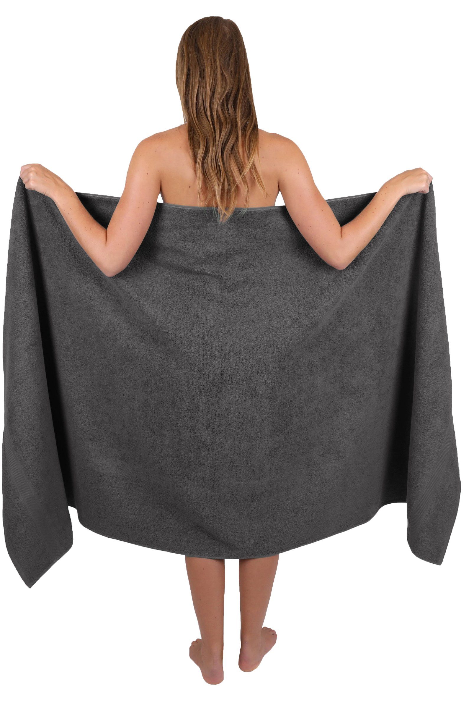 Betz Badetuch 2 Stück Badetücher PALERMO 100% Baumwolle XXL Größe 100 x 200 cm, 100% Baumwolle