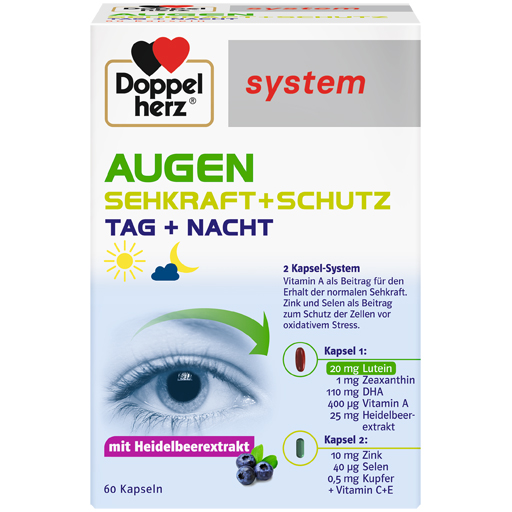 DOPPELHERZ System Augen Sehkraft   Schutz Kapseln  60 St  Kapseln