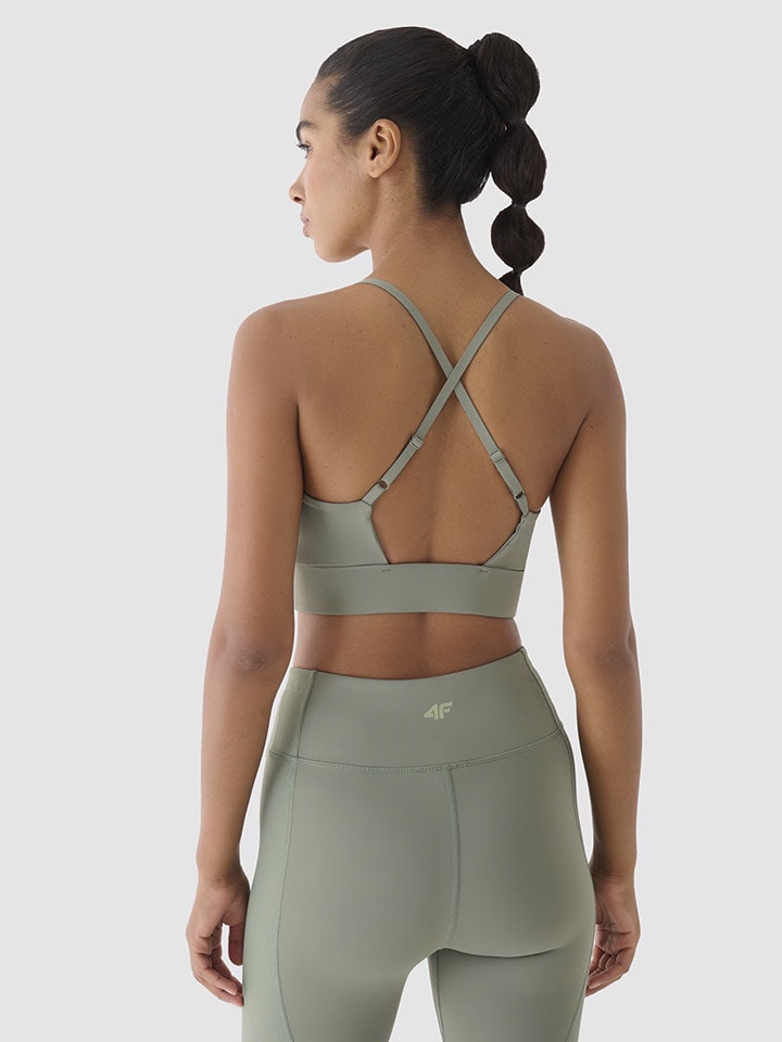 4F Sport-BH in Khaki - Low günstig kaufen