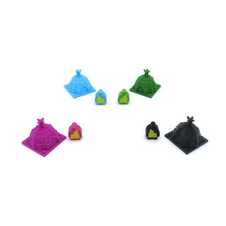 Huts for Kingdomino Origins – 4 Pieces