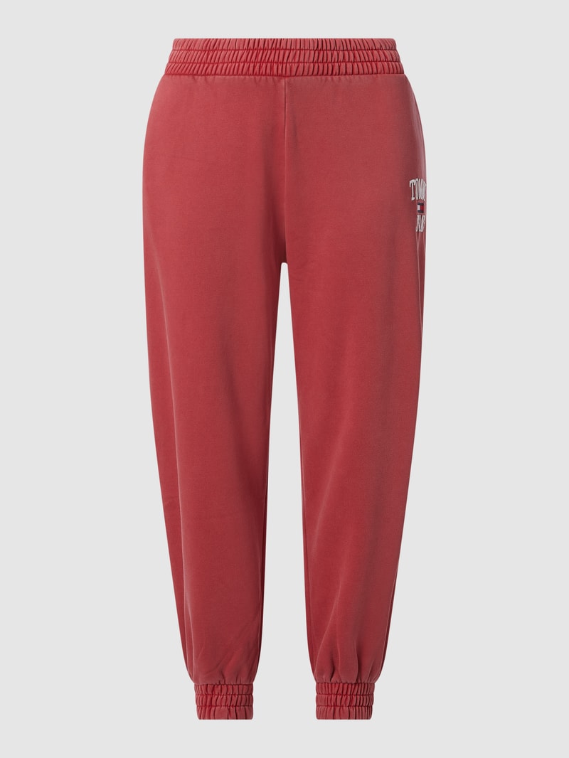PLUS SIZE Sweathose mit Logo in kirschrot