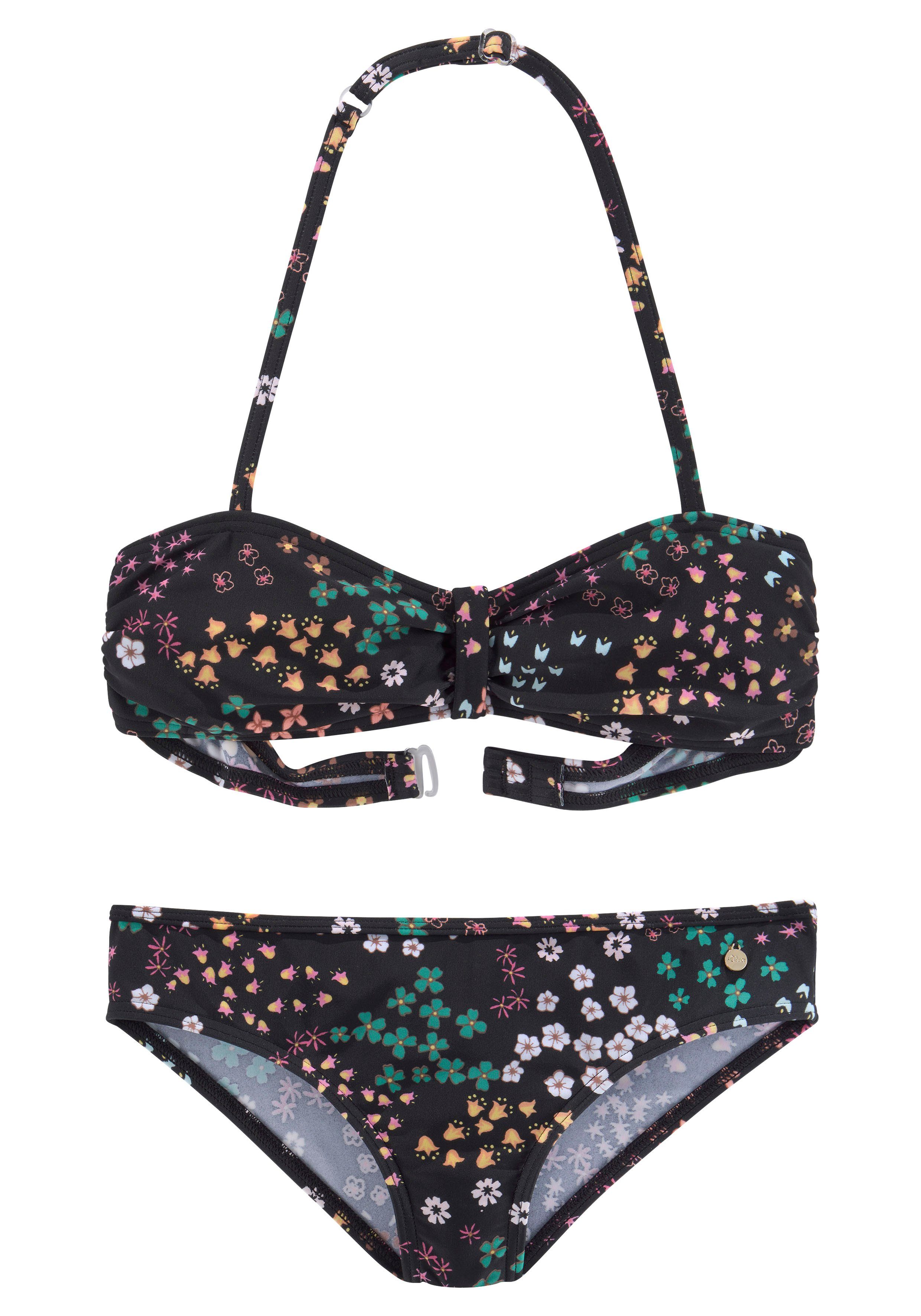 s.Oliver Bandeau-Bikini Milly Kids mit Blumendruck