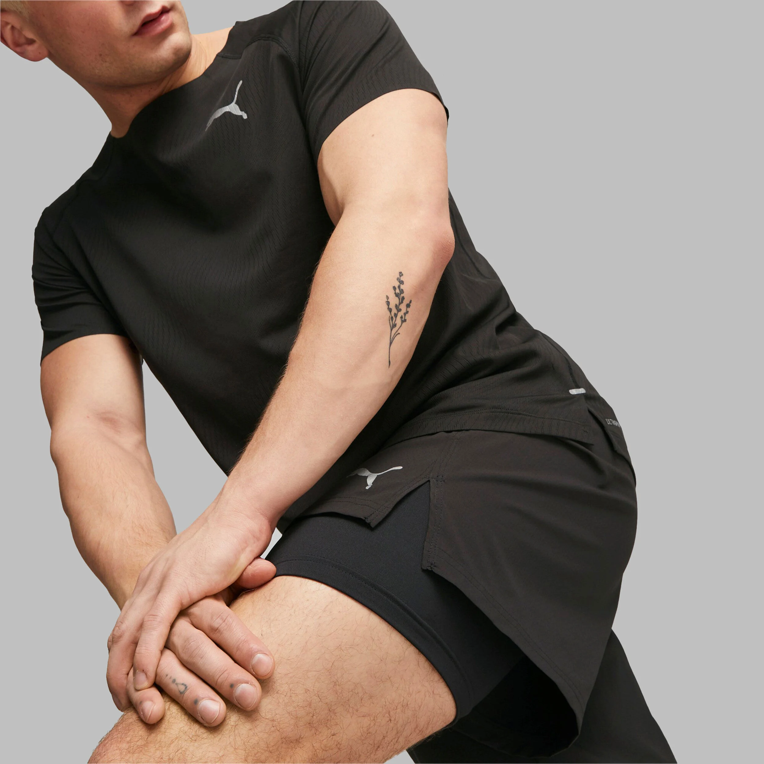 Run Ultraweave 2in1 Shorts Herren - Schwarz